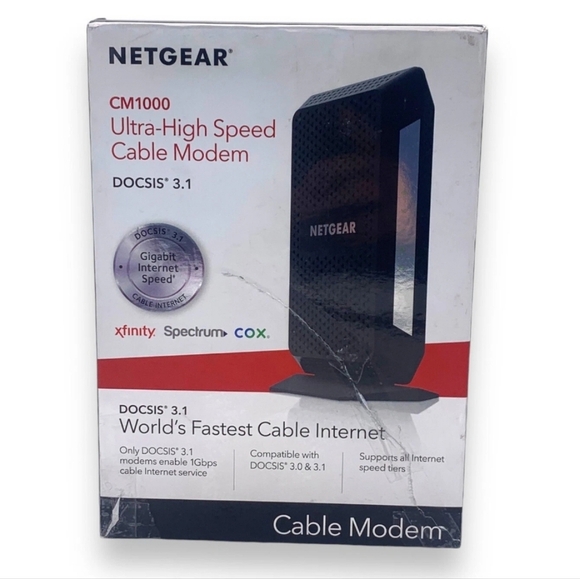 NETGEAR CM1000 DOCSIS 3.1 Ultra High Speed Cable Modem 1 GBPS NEW Spectrum Cox - Picture 2 of 16